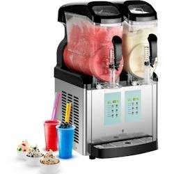 Royal Catering - Royal Catering Machine à granitas granités boissons frappées RCSL 2/6lCE (deux cuves d'une contenance totale de 16 litres, jusqu'�
