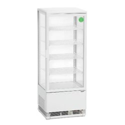 Mini vitrine réfrigérée 98 L - Froid ventilé - Dégivrage automatique - Température 2°C à 12°C - Marque BARTSCHER