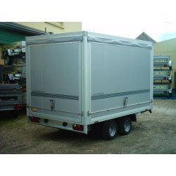 Remorque fourgon - Humbaur 5089 à 5203 - 2 essieux, roues sous le plateau, parois sandwich 45 mm