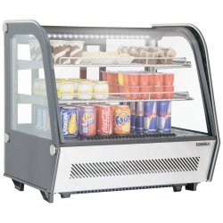 Vitrine réfrigérée professionnelle à poser 120L - Casselin - refroidissement ventilé, double vitrage et dégivrage automatique