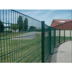 Clôtures grillagées Forteresse 868 - maille 200x50 mm - doubles fils Ø8 mm et Ø6 mm - hauteur 0,806 m à 2,030 m