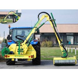 Double trusty broyeur d'accotement - hymach - 5,5 m - Débroussailleuse à bras oléohydraulique