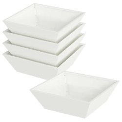 Helloshop26 - Lot de 5 cache-pots de jardin trapézoïdaux modernes 50 x 50 x 15 cm en métal blanc 02_0052385 - blanc métal 3000237390681
