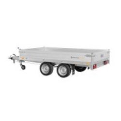 Plateau ridelle Saris 306x184 cm - 2700 kg PTC - 2 essieux - Aluminium double paroi
