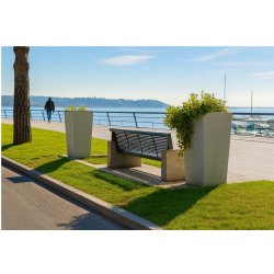 Jardinières en béton haute design 373