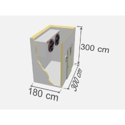 Chambre de congélation industrielle TD SR-016 - 16,20 m3 - Capacité de congélation jusqu'à 2 656 kg/24h - Isolation panneau sandwich