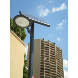 Lampadaire urbain solaire FU 518 - 36W LED - acier galvanisé - 6,20 m - panneau solaire 120 Wp