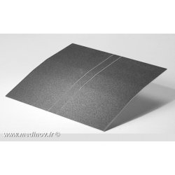 Plaque de passage de seuil en aluminium - 77 x 60 x 2,5 cm - Antidérapante et laquée
