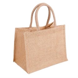 Sac cabas jute naturel 32+20x25cm - par 10