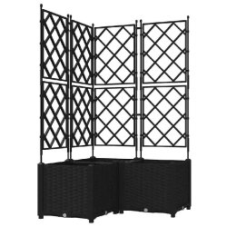 Helloshop26 - Lot de 3 cache-pots de jardin modernes extérieurs 80 x 80 x 143 cm en acier noir 02_0058539 - noir acier 3000240647666