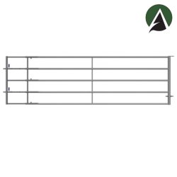 Bp45 - Barrière agricole galvanisée extensible de 4 à 5 mètres - porte de pâturage avec verrous anti-retour