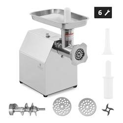 Helloshop26 - Hachoir à viande inox fonction retour arrière 140 kg/h puissance: 850 watts 14_0001955 - inox 3000191678986