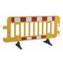 Barrière de protection - assemblage en ligne ou carré - stabilité optimale - bandes auto-réfléchissantes