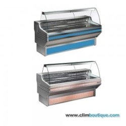 Vitrine réfrigérée positive Eurofred Jinny - Évaporateur statique et grande surface vitrée