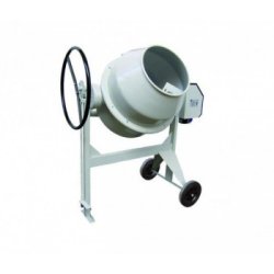 Bétonnière électrique 180 L - Couronne de cuve en fonte - Capot double isolation - Protection IP 44