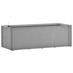 Helloshop26 - Jardinière bac lit surélevé plantes fleurs terrasse jardin de jardin avec système d'arrosage 100 x 43 x 33cm gris 02_0039769 - gris