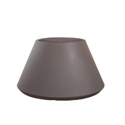 Vase En Résine Pour Intérieur Et Extérieur Pour Plantes Rond Design Conique D.60X35H Stromboli Tortora - marron plastique 8056157808916