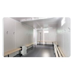 Container vestiaire, douche et sanitaire pour clubs, stades, gymnases ou salles multisports : une solution rapide, fonctionnelle et sur mesure