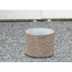 Jardinière ronde Kamosé en béton armé - Autostable avec option antigraffiti - Diamètre 47 cm, Hauteur 45 cm, Poids 90 kg