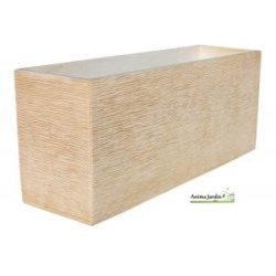 Jardinière Futura 90x40 ocre - 130L - finition veinée, hydrofugée et résistante au gel