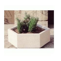 Jardinière hexagonale en béton - Plusieurs dimensions et finitions disponibles