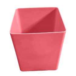 Pot de fleurs carré cubio h 50 cm-plast'up rotomoulage - ROUGEFRAISE - rouge 0750122559718