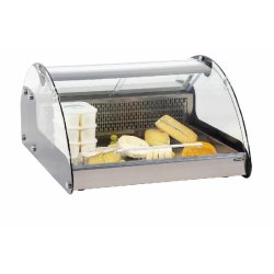 Vitrine réfrigérée inox bombée à poser température 2 à 12 °c et 118l - CVR118L