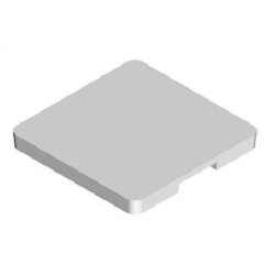 Couvercle pour regard pluvial à emboîtement RP 25 - béton gris - 340x340x35 mm - fabrication française