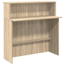Bureau de réception Chêne Sonoma 100x50x103,5 cm Bois d'ingénierie Modèle Vega Nordique - 8721158658630