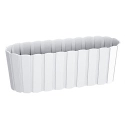 Prosperplast - Jardinière de balcon BOARDEE BASIC 7,9 L - 58,7x14,4x13 cm, blanche - blanc plastique ZA3251