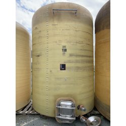 Cuve Naldi 150 hl d'occasion - fond plat, Ø 2300, hauteur 3900, porte 420×530, 2 vannes Ø 50