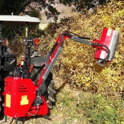Épareuse débroussailleuse AM 100 - GIEMME MACHINERY pour tracteurs 35-60 ch avec système hydraulique indépendant