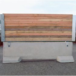 Palissade de chantier en bois horizontal