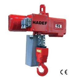 Palan électrique à chaîne HADEF - 250kg à 30 tonnes - Protection IP55/IP66 - Fabrication allemande