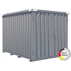 Container chantier - conteneur de stockage 3m - bungalow galvanisé démontable - made in germany marque at outils -  sc-3