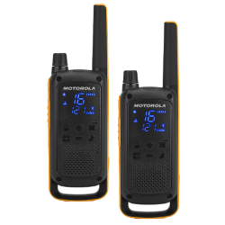 Pack 2 talkies walkies Motorola T82 Extreme - Rechargeables - Étanche IPX4 - Modèle PMR446 - Portée 10 km