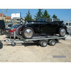 Remorque plateau 2 essieux - Humbaur HN 203116 - roues surbaissées, ridelles alu, PTAC 2000 kg