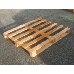 Palette en bois 4 entrées - 1000×1200 - 3 semelles - Palettes standards et spécifiques