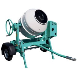 Bétonnière thermique tractable 345 litres S 350 R avec cuve en acier - Moteur WORMS - IMER - 01115841