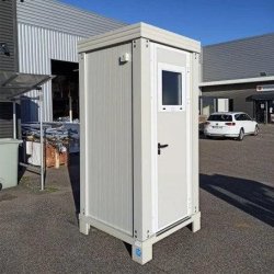 Nouveau module sanitaire S1 - Toilettes et lavabo - Fenêtre à charnières intégrée - Livré sous 3 semaines