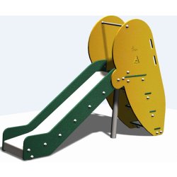 Toboggan hauteur plancher 900mm - tb09pe - Créa Équipements - Âge 2 à 7 ans - Capacité 4 enfants