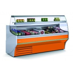 Vitrine horizontale positive L.2945mm P.800mm Vitre bombée Docriluc