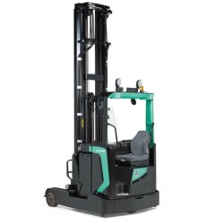 Chariot rétractable Mitsubishi Sensia RB14N2(H)S - 1400 kg - pour allées étroites et haut gerbage