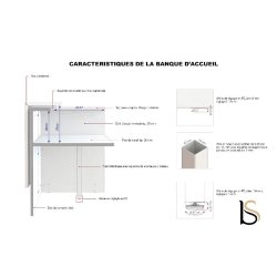 Borne d'accueil Z2 Officity - Compacte et moderne - 126, Béton