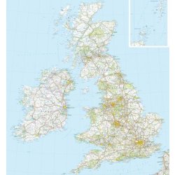 Carte de la grande bretagne - michelin