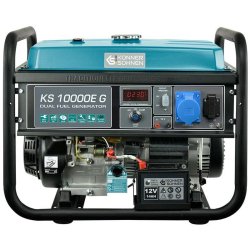 Générateur électrogène monophasé hybride essence/gaz AVR+DE 8 kW KS 10000E G - KÖNNER & SÖHNEN - 10000E-G
