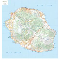 Carte de la réunion michelin