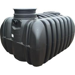 Cuve de stockage d'eau enterrée horinzontale 4000l - NOIR - noir 0637962082401
