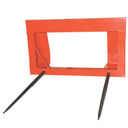 Chargeur de ballots Ft2050 - Kramp - Fourche frontale avec 2 dents - Couleur rouge