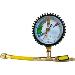 Manomètre d'épreuve pour la vérification des fuites - avec flexible et vanne